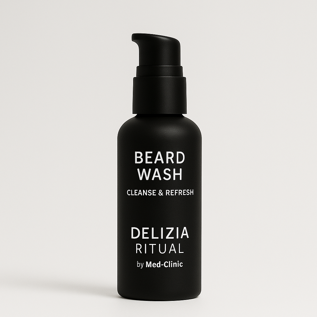 Nettoyant pour barbe rituel Delizia « Nettoie et rafraîchit »